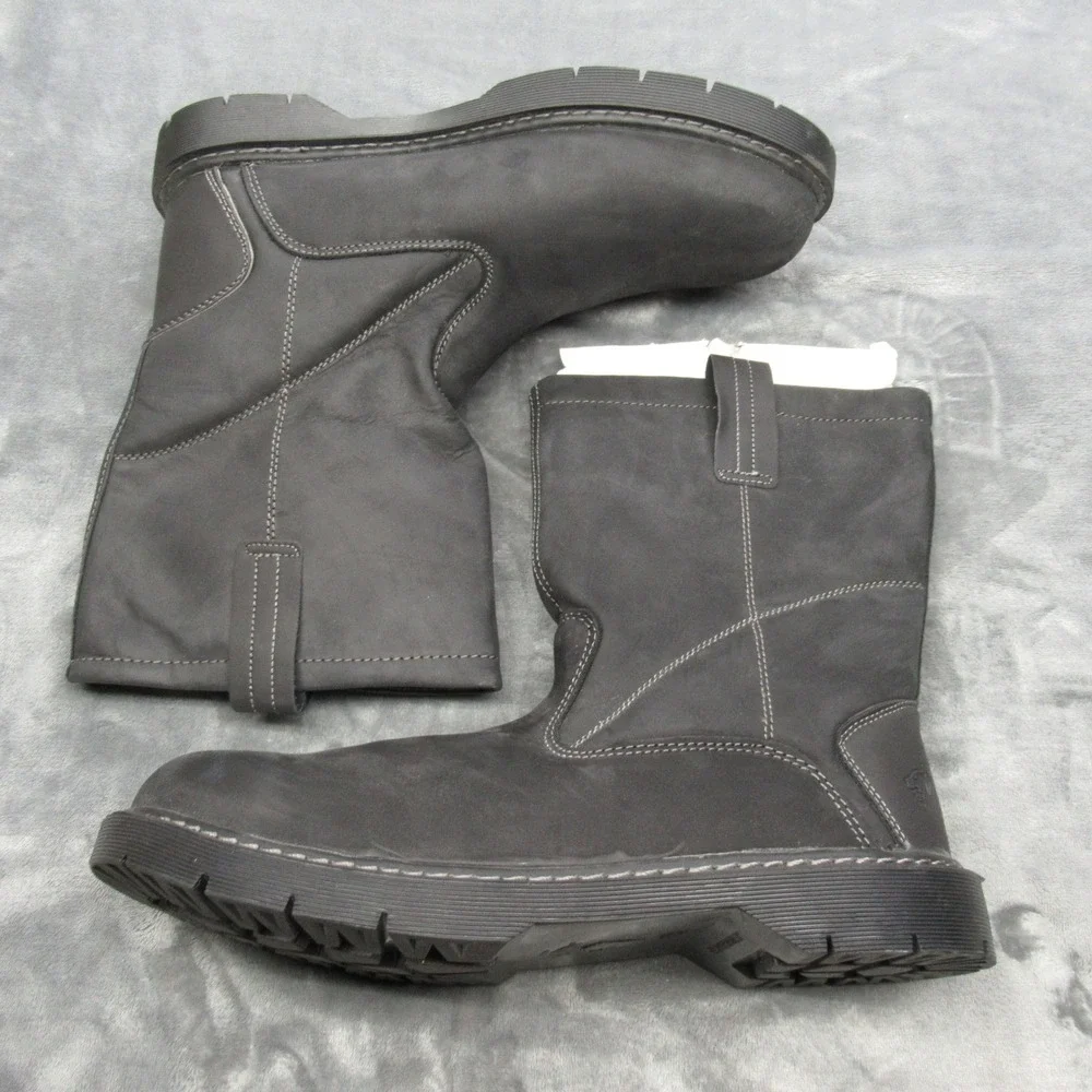 Herman Survivors Work Boots Men 14 Black Leather Steel Toe Anti Fatigue NEW